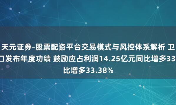天元证券-股票配资平台交易模式与风控体系解析 卫龙适口发布年度功绩 鼓励应占利润14.25亿元同比增多33.38%